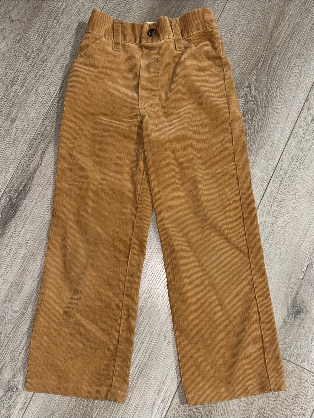Vintage 70s Healthtex Corduroy Boys Pants Size 5 Brown Cognac